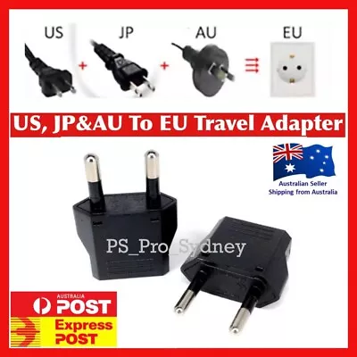 $5.95 • Buy Australia AU Japan JP / US To Europe EU Power Plug Adapter Travel Converter- AUS