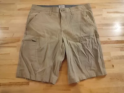 USED Men's Weatherproof Vintage Quick Dry Lightweight Shorts Size 34 Tan • $9.99