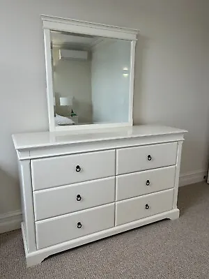 $400 • Buy Dresser With Mirror Timber  White
