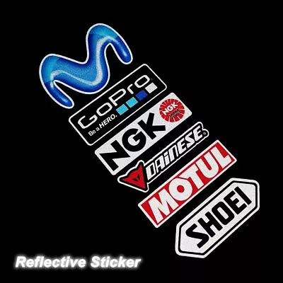 Laser Motorcycle Side Stripe Bike Helmet Motul Sticker Decal For YAMAHA Kawasaki • $9