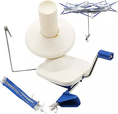 £31.99 • Buy Bule Yarn Wool Ball Winder And Yarn Umbrella Swift Knitting Crochet - New In Box