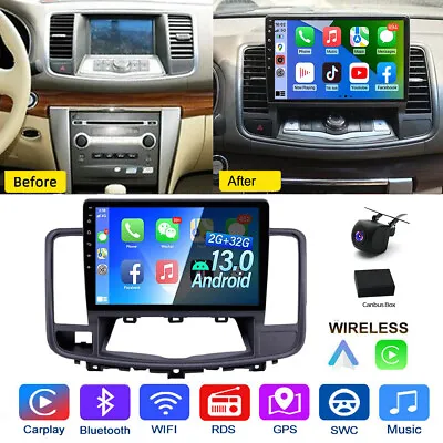10.1 Android 13 Apple Carplay Car Stereo Radio Navi For Nissan Maxima 2008-2013 • $159