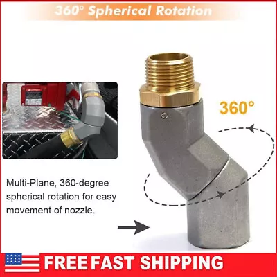 (3/4  NPT 1PCS) Fuel Hose Swivel 360 Rotating Connector For Fuel Transfer Pump • $17.99