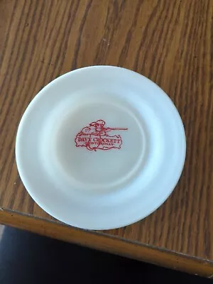 Old Davy Crockett Frontier Hero Childs Milk Glass Plate. 7 Inch • $20