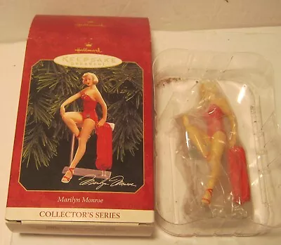 1999 Hallmark MARILYN MONROE Ornament In Box W Price Tab!! Red Swimsuit!! NR!! • $4.99