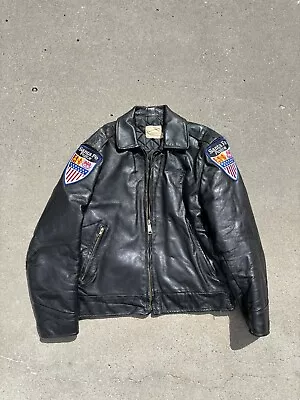 Vintage Santa Fe Police Leather Jacket • $100