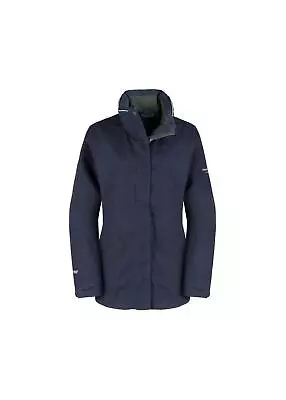 Craghoppers Womens Kiwi Gore-Tex Outdoor Jacket Coat Black Navy 4 Pockets 10-18 • £119