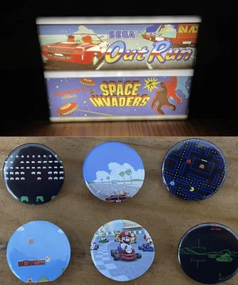 £12.99 • Buy Space Invaders Arcade Machine  / Out Run Arcade Machine / Light Box + Badges