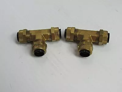 New Lot Of 2 Parker Brass Tee T Fitting 164p-8 1/2  Tube 164p8 • $8