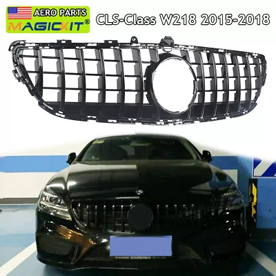 For Mercedes Benz W218 CLS-CLASS CLS400 CLS500 2015-2018 Gloss Black GTR Grille • $104.99