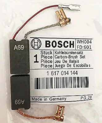 £7.90 • Buy Genuine Bosch Carbon Brushes 1617014144 For GSH 5 CE GSH 5 E Hammer Drill S30