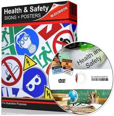 £8 • Buy Health & Safety HAZARD WARNING SIGNS POSTERS DVD WITH  FREE POSTAGE