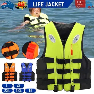 Adults Kid Life Jackets Watersport Ski Buoyancy Aid Kayak Sailing Boating Jacket • $25.98