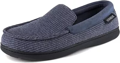 Men's Slippers Memory Foam Moccasin Casual House Shoes Slip-on Outdoor Size New • $17.99
