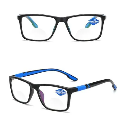Blue Ray Blocking Bifocal Reading Glasses Hyperopia Glasses  Men Women • £4.04