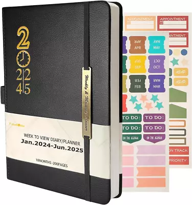 2024 Diary A5 Week To View - 18 Month Diary 2024-2025 From Jan 2024 To Jun 2025 • £12.69
