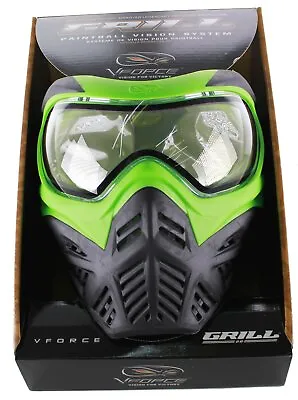 $70 • Buy Used VFORCE Grill 2.0 Paintball Airsoft Mask / Goggle - Green / Black