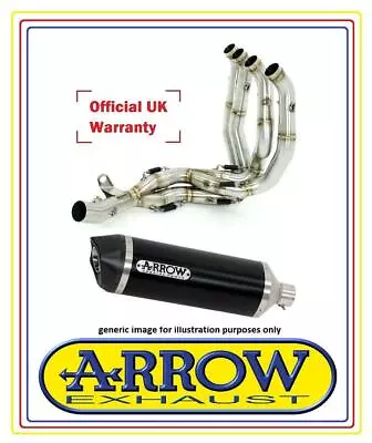 Kawasaki Z750 2008 08 Arrow Full Exhaust + R-TechDark Alu/Carbon Road Silencer • $1150.29