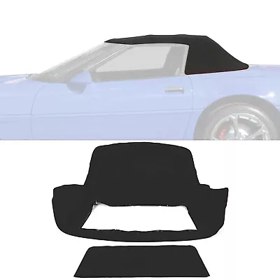 For 86-93 Chevy C4 Corvette Convertible Soft Top Sailcloth Vinyl W/ Clear Window • $94.50