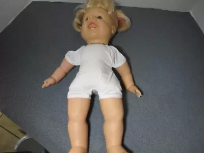 Vtg Famosa 1995 A21 Vinyl & Plush Baby Doll Blonde Blue 14  • $19.99