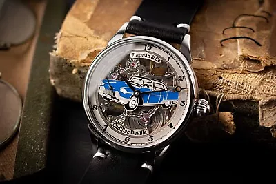 SKELETON WATCH Marriage Watch Cadillac Deville Handmade Watch Steampunk Watch • $404.10