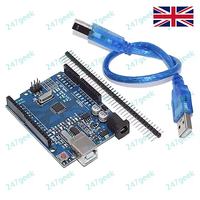 £3.49 • Buy 🇬🇧 Arduino Uno R3 And With Free USB Cable / Pro Micro / Nano / Mini 328 5v 3v3