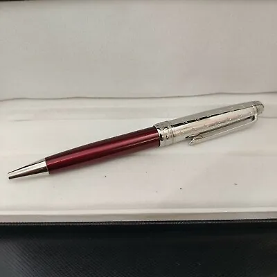 Luxury 163 Metal Prince Series Red+Silver Color 0.7mm Ballpoint Pen NO BOX • $28.22
