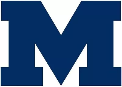 Block “M” University Of Michigan UofM Window Car Decal Sticker 5x4” Blue Or Gold • $5.99