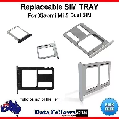 Sim Card Tray Holder For Xiaomi Mi 5 5s 9 Dual SIM Mi9 Replaceable Spare Part • $10.39