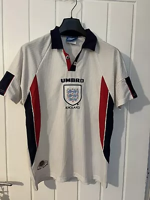 England 1997 - 1998 Umbro Home Football Shirt | Men's Small • £64.99
