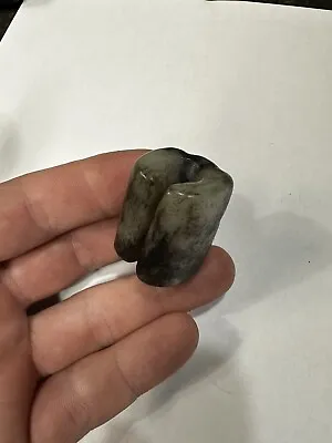 Chinese Black And White Jade Jue Toggle Ming Dynasty Nephrite Jade Carving • $360