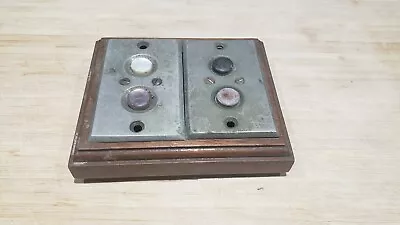 £47.92 • Buy Vintage Push Button Door Bell On/off Metal Antique (2)