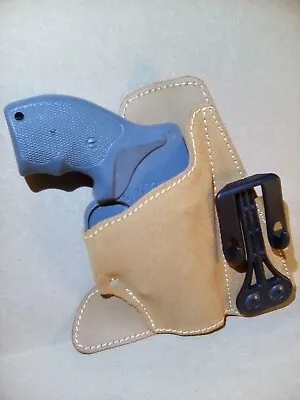 Leather IWB Holster S&W J Frame Charter Arms 5 Shot Revolver New Tuckable! • $12