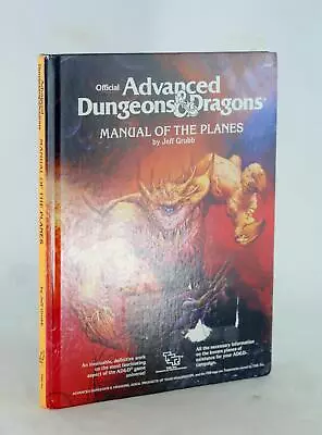 Jeff Grubb 1987 Advanced Dungeons & Dragons Manual Of The Planes TSR 2022 HC • $134.95