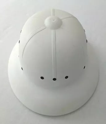 MIDWEST HELMETS White Pith Helmet Made In USA Adjustable Tab Elastic Chin Strap  • $24.99