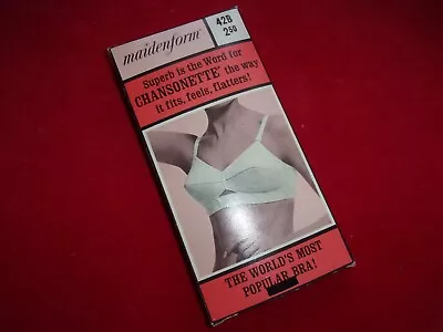 Maidenform 50's Bullet Bra Pointy Style NEW IN BOX 42B Broadcloth Chansonette • $68.50