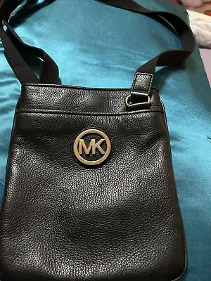Michael Kors Fulton Leather Bag/ Black  • $44.99