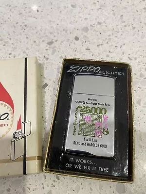 ZIPPO   Vintage Lighter  1969  Slim Type  New Old Stock • $51