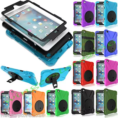 Defender Military Armor Silicone/PC Shockproof Stand Cover Case For IPad Samsung • $28.59