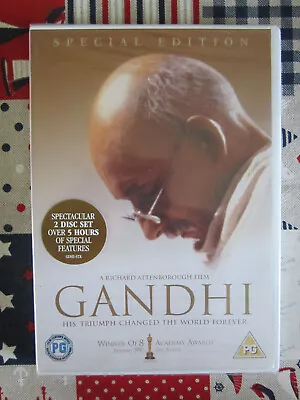 Gandhi (special Edition) 1982 Film Starring Ben Kingsley Dvd New Factory Sealed • £3