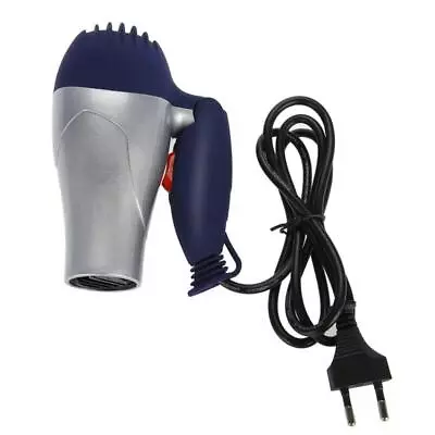 Portable Mini Hair Dryer EU Plug 220V Silver Lightweight Foldable CHU • $13.03