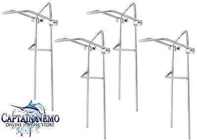 Marine 4 X Fishing Rod Bank Stick Folding Fishing Rod Holder Ground Stake Pp200 • $24.95