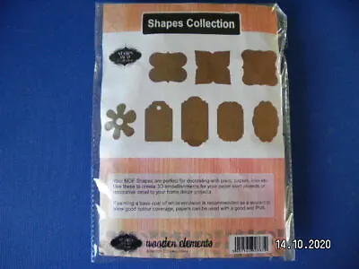 £3 • Buy Lovely MDF Shapes Collection By Stamps Away. Wooden Elements. (DR6)