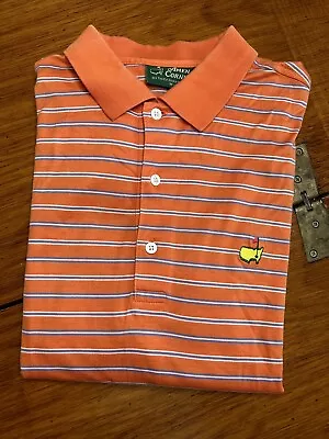 VTG Amen Corner Augusta National Masters Mens Golf Polo Orange Shirt Sz Medium • $22.88