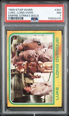 1980 Topps Star Wars Empire Strikes Back ESB #301 Luke…Long Overdue! PSA 7 NM • $15