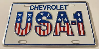 Vintage USA-1 Chevrolet Booster License Plate Chevy Showroom Car Front Tag  • $69.99