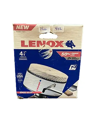 LENOX T3 Hole Saw 4-1/8  Inch 105mm Multi-Purpose -Speed Slot-USA-New Old Stock • $24.95