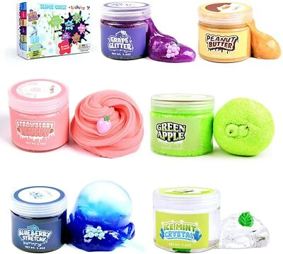 $32.65 • Buy Slime Kit For Girls Boys, 6 Different Scented & Premade Slimes In 28 Oz AU