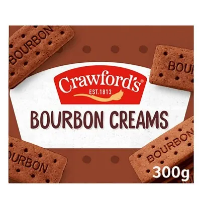 £10.99 • Buy Crawford's Bourbon Creams Sandwich Biscuits 300g Vegetarian 4 X 300g