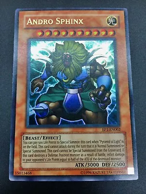 Yugioh Unlimited Ed. Andro Sphinx Ultra Rare Holo Movie Promo EP1-EN002 LP/EX • $4